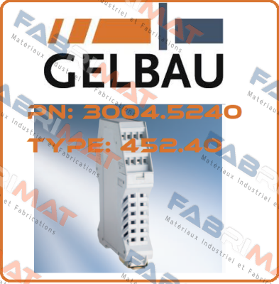 P/N: 3004.5240 Type: 452.40 Gelbau