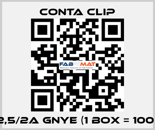 SSL 2,5/2A GNYE (1 box = 100 pcs) Conta Clip