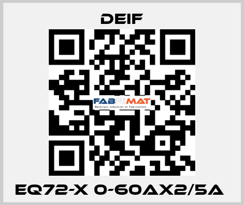 EQ72-X 0-60AX2/5A  Deif