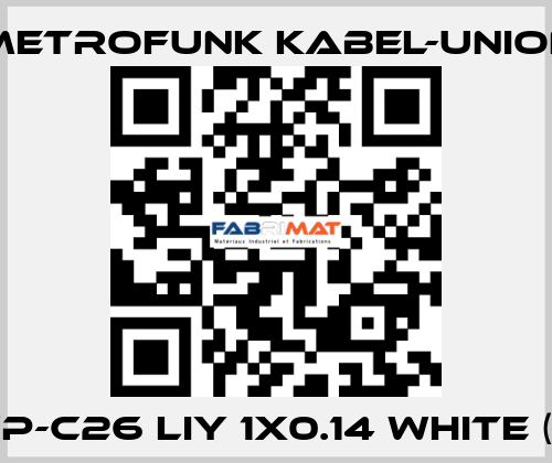 LWP-C26 LIY 1x0.14 white (W)  METROFUNK KABEL-UNION