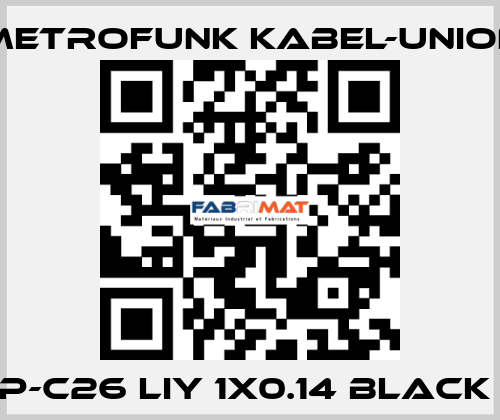 LWP-C26 LIY 1x0.14 black (B)  METROFUNK KABEL-UNION