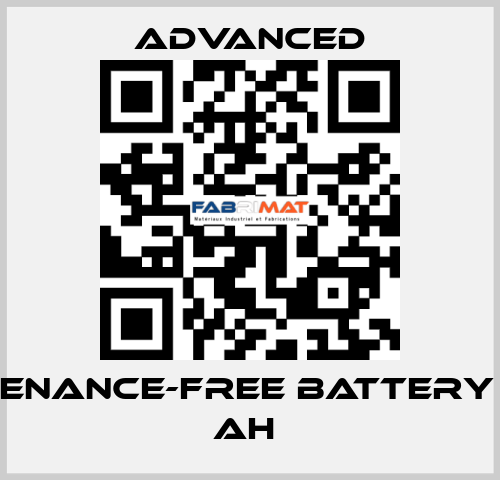 Maintenance-Free Battery 12V, 12 Ah  Advanced