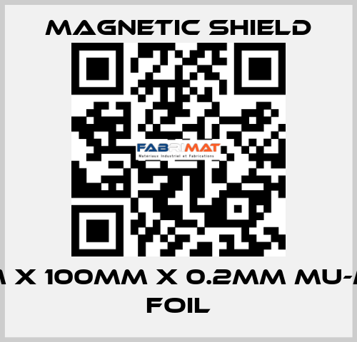 100mm x 100mm x 0.2mm Mu-metal Foil Magnetic Shield