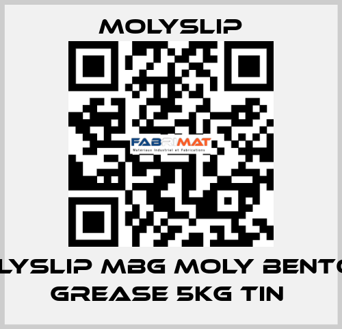 Molyslip MBG Moly Bentone Grease 5Kg Tin  Molyslip