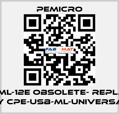 USB-ML-12E OBSOLETE- REPLACED BY CPE-USB-ML-UNIVERSAL PEmicro