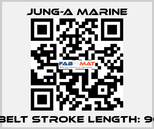 V-belt stroke length: 900 JUNG-A MARINE