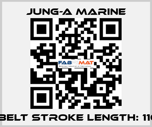 V-belt stroke length: 1100 JUNG-A MARINE