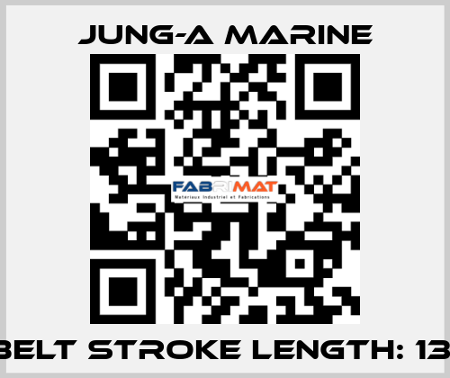 V-belt stroke length: 1300 JUNG-A MARINE