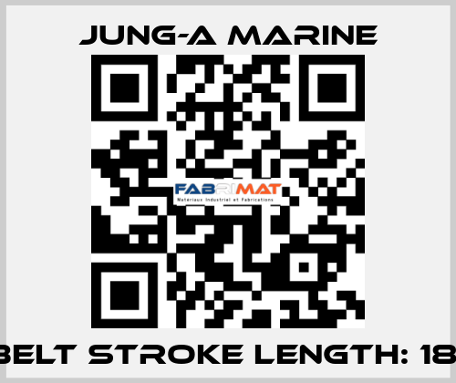 V-belt stroke length: 1800 JUNG-A MARINE