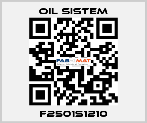 F2501S1210 Oil Sistem