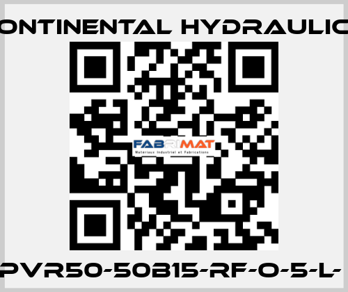 PVR50-50B15-RF-O-5-L-  Continental Hydraulics