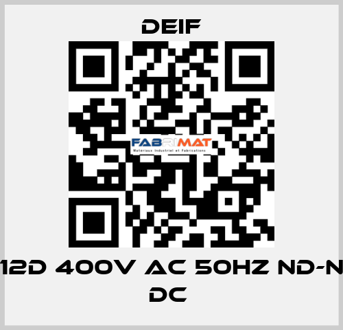 RMF -112D 400V AC 50HZ ND-ND 24V DC  Deif