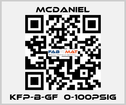 KFP-B-GF  0-100PSIg McDANIEL