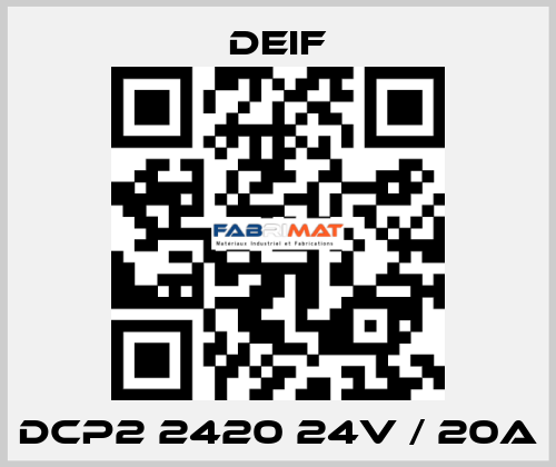 DCP2 2420 24V / 20A Deif