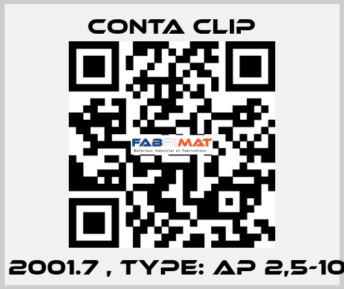 P/N: 2001.7 , Type: AP 2,5-10 WH Conta Clip