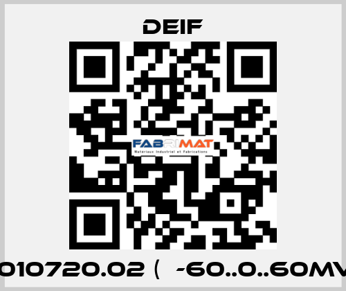 2961010720.02 (  -60..0..60mV DC ) Deif