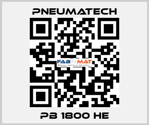 PB 1800 HE Pneumatech