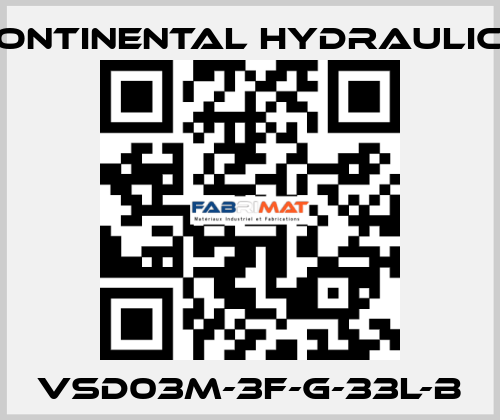 VSD03M-3F-G-33L-B Continental Hydraulics