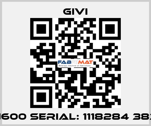 EN600 Serial: 1118284 3835 Givi