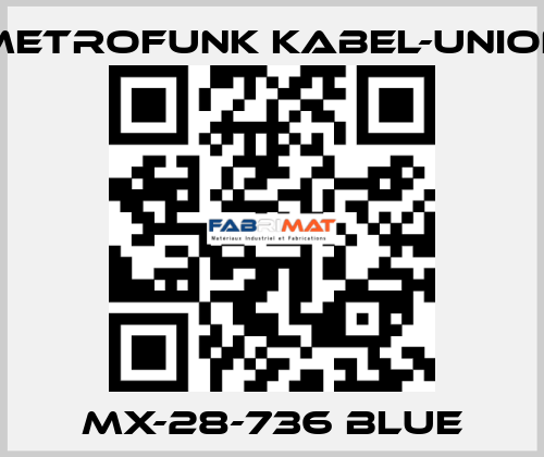 MX-28-736 blue METROFUNK KABEL-UNION