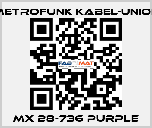 MX 28-736 purple METROFUNK KABEL-UNION