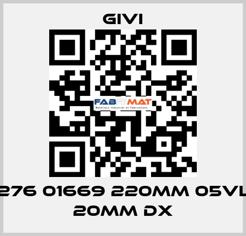 01011276 01669 220mm 05VL REF 20mm DX Givi