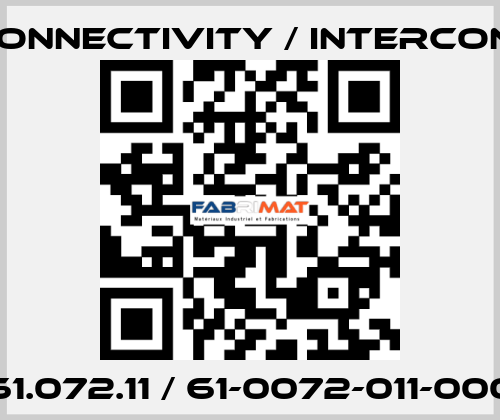 61.072.11 / 61-0072-011-000 TE Connectivity / Intercontec