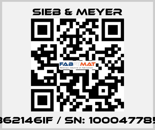 0362146IF / SN: 1000477855 SIEB & MEYER