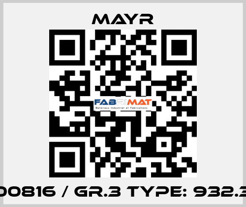 7000816 / Gr.3 Type: 932.333 Mayr