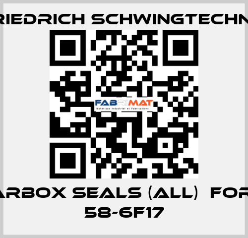 Gearbox seals (all)  for UE 58-6F17 Friedrich Schwingtechnik