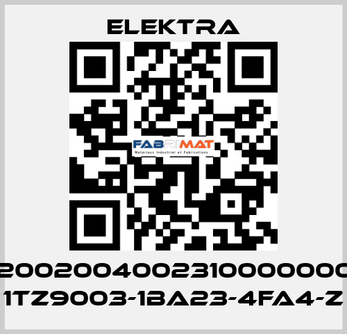 02002004002310000000 / 1TZ9003-1BA23-4FA4-Z ELEKTRA