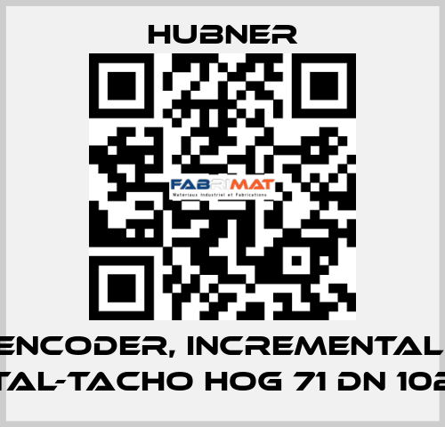 Encoder, Incremental, Digital-Tacho HOG 71 DN 1024 CI HUBNER