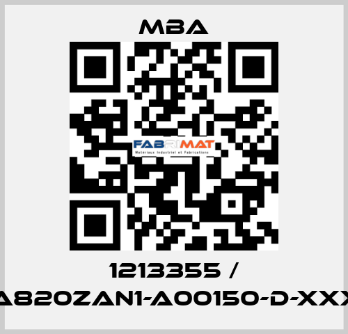 1213355 / MBA820ZAN1-A00150-D-XXXXX MBA