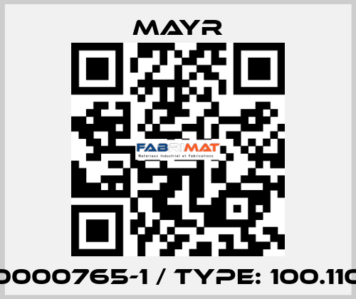 0000765-1 / Type: 100.110 Mayr