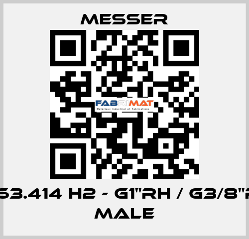 0.463.414 H2 - G1"RH / G3/8"RH - Male Messer