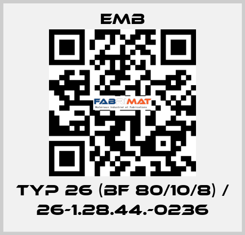 Typ 26 (BF 80/10/8) / 26-1.28.44.-0236 Emb