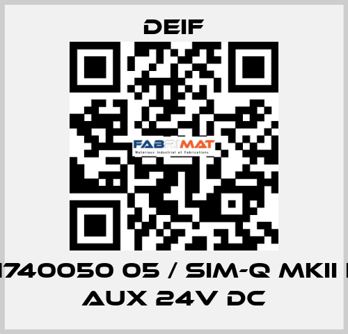 2961740050 05 / SIM-Q MKII LF, V aux 24V DC Deif