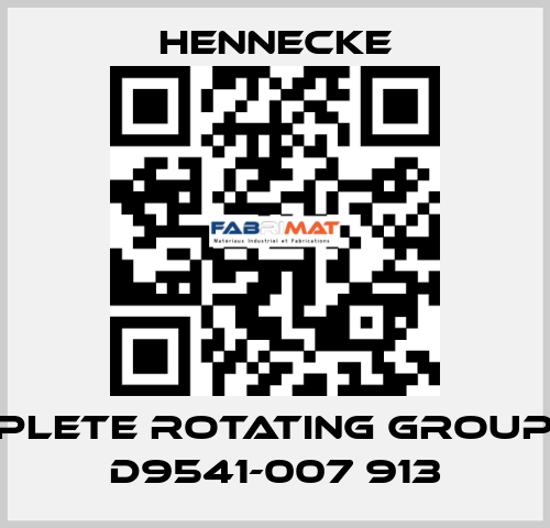 Complete rotating group for D9541-007 913 Hennecke