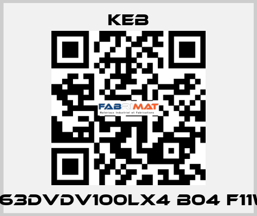 K63DVDV100LX4 B04 F11W KEB