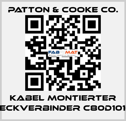 Kabel montierter Steckverbinder C80D1016x Patton & Cooke Co.