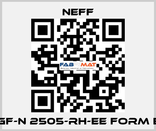 KGF-N 2505-RH-EE FORM E   Neff