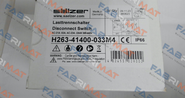 H263-41400-033M4 Salzer