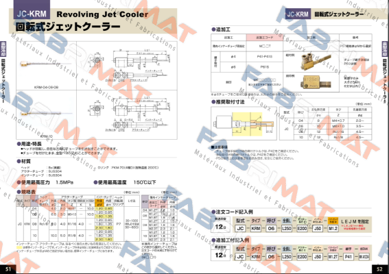 JC-KRM-08-L331-E219-J112-M1.8-MKWL854 Ahresty-tec