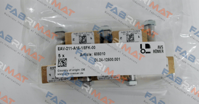 P/N: 605010 Type: EAV-211-A15-1/8FK-00 Avs Römer