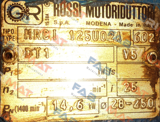 MR CI 125 UO2A  Rossi