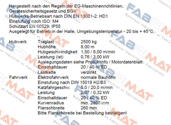 ST 5025-6/1,5 1/1  Stahl CraneSystems