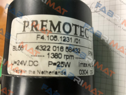 F4.105.1231/01 BL58 4322 016 58432 (OEM)   Premotec