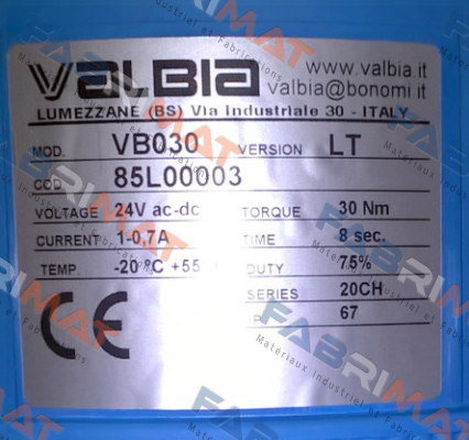 85L00003 VB030 Valbia