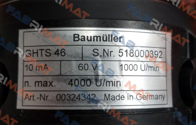 GHTS 46 (60 V 1000 U) Baumüller