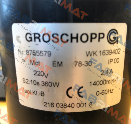 8755579 WK 1639402 oem  Groschopp